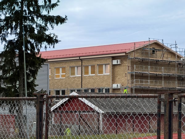 Saltak på modulskole på Lambertseter