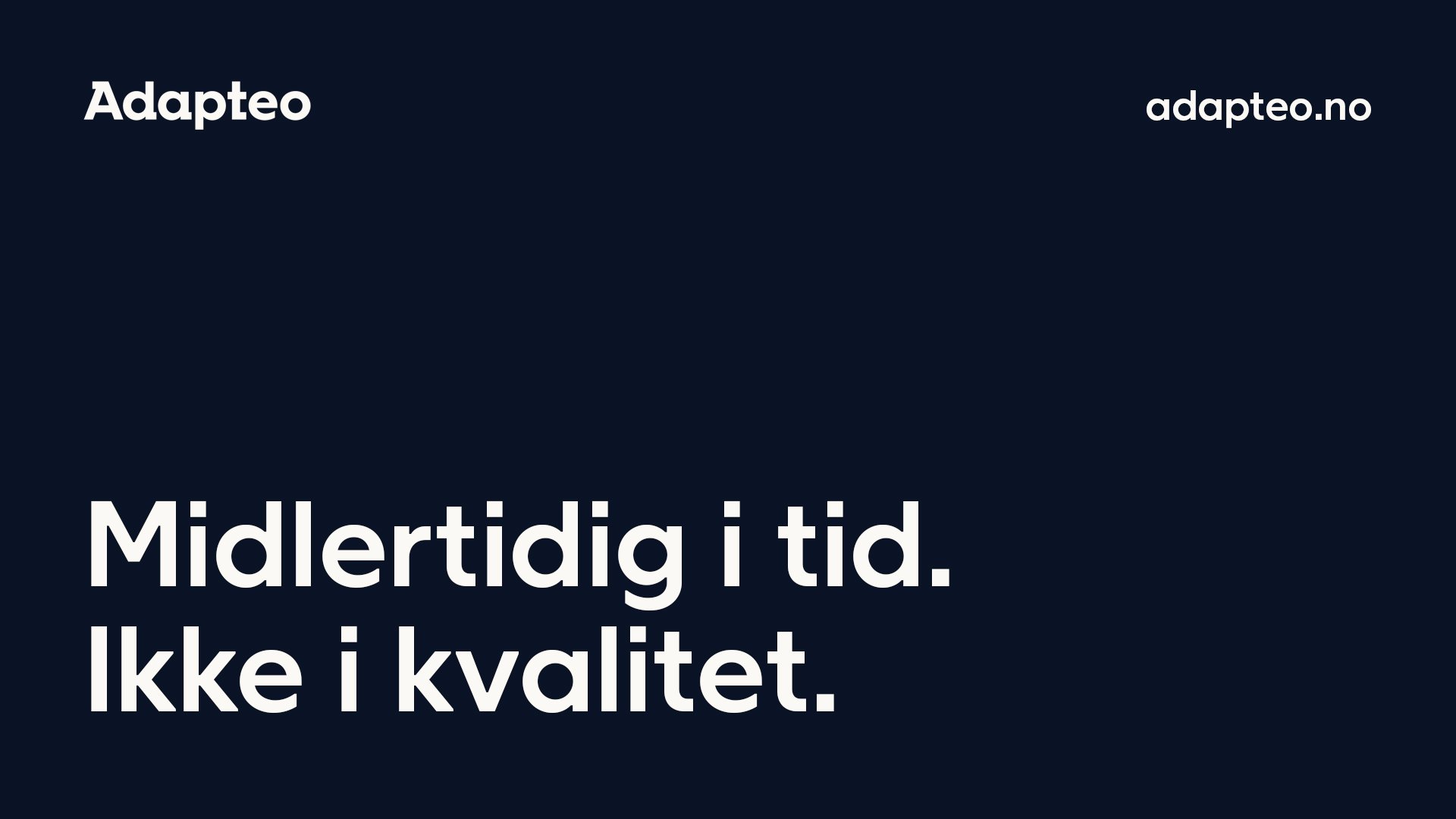 Midlertidig bygg fra Adapteo – modulbaserte løsninger for rask etablering og fleksibel arealbruk